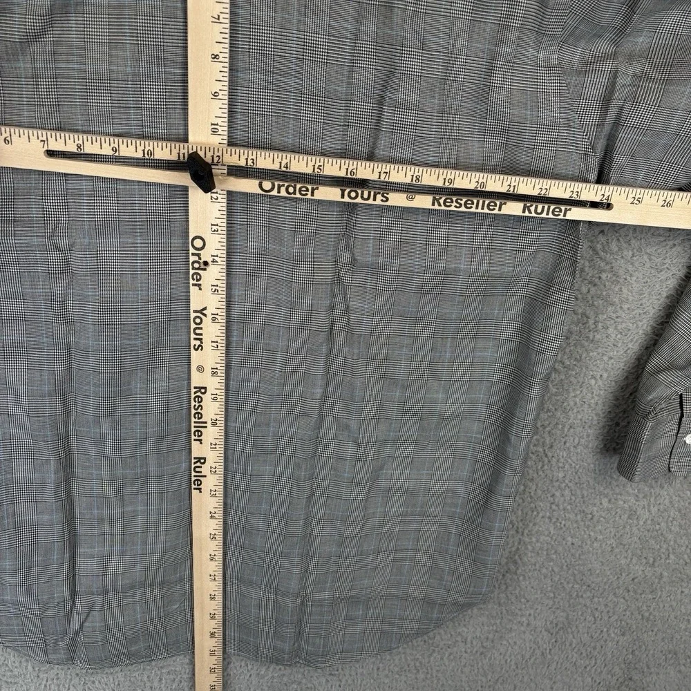 Polo Ralph Lauren Dress Shirt Mens 16/35 Glen Check Windowpane‎ Cotton Button Up